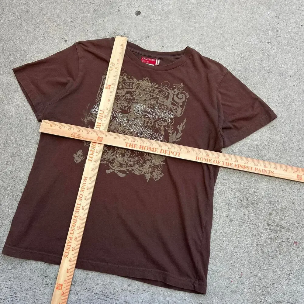 Vintage guess brown shirt y2k - Picture 3 of 4